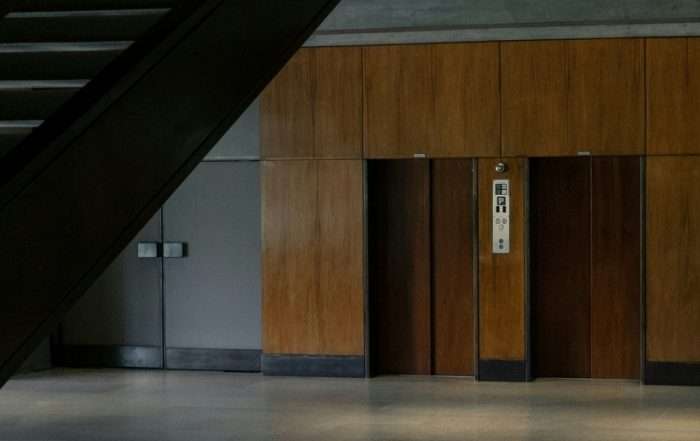 Lift in foyer
