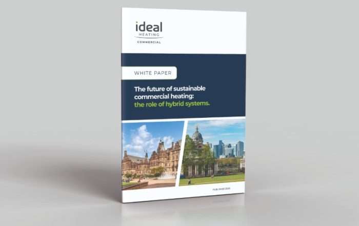 Titled 'The Future of Sustainable Commercial Heating: The Role of Hybrid Systems', the free-to-download document examines the decision-making process behind commercial heating decarbonisation projects and highlights why hybrid systems are increasingly being adopted as part of a realistic and effective transition to lower carbon heating.